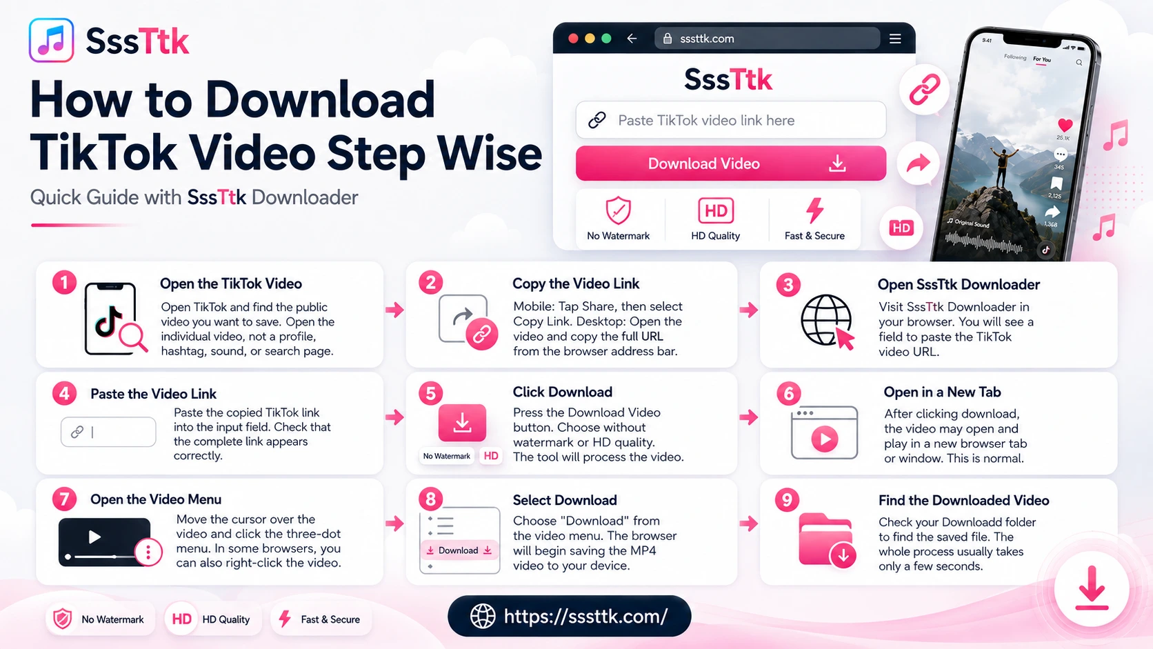 How to Download tiktok video stepswise