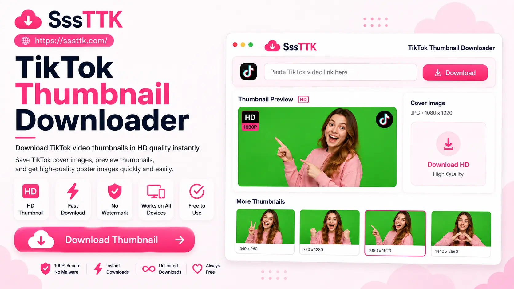 TikTok Thumbnail Downloader