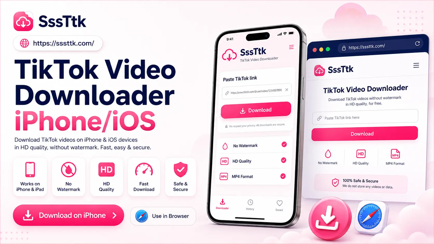 TikTok Video Downloader for iPhone (iOS)